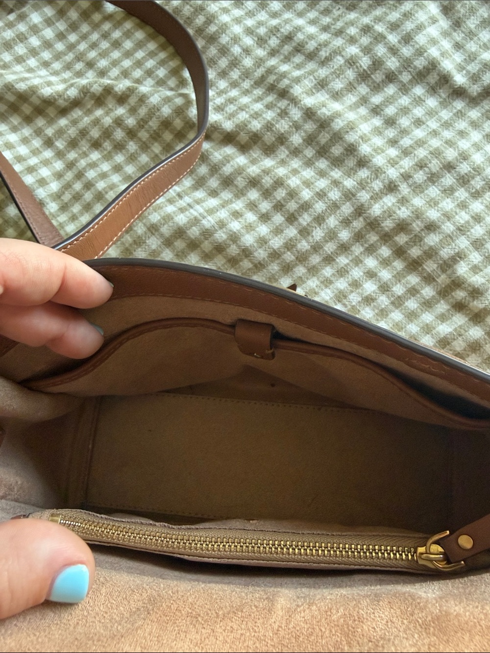 kate spade Brown Leather Crossbody with Gold Hardware - Picture 7 of 7